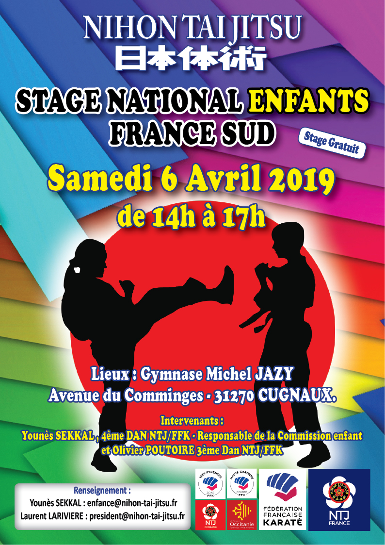 Affiche No10 Stage Enfants Grand Sud 2019 BR